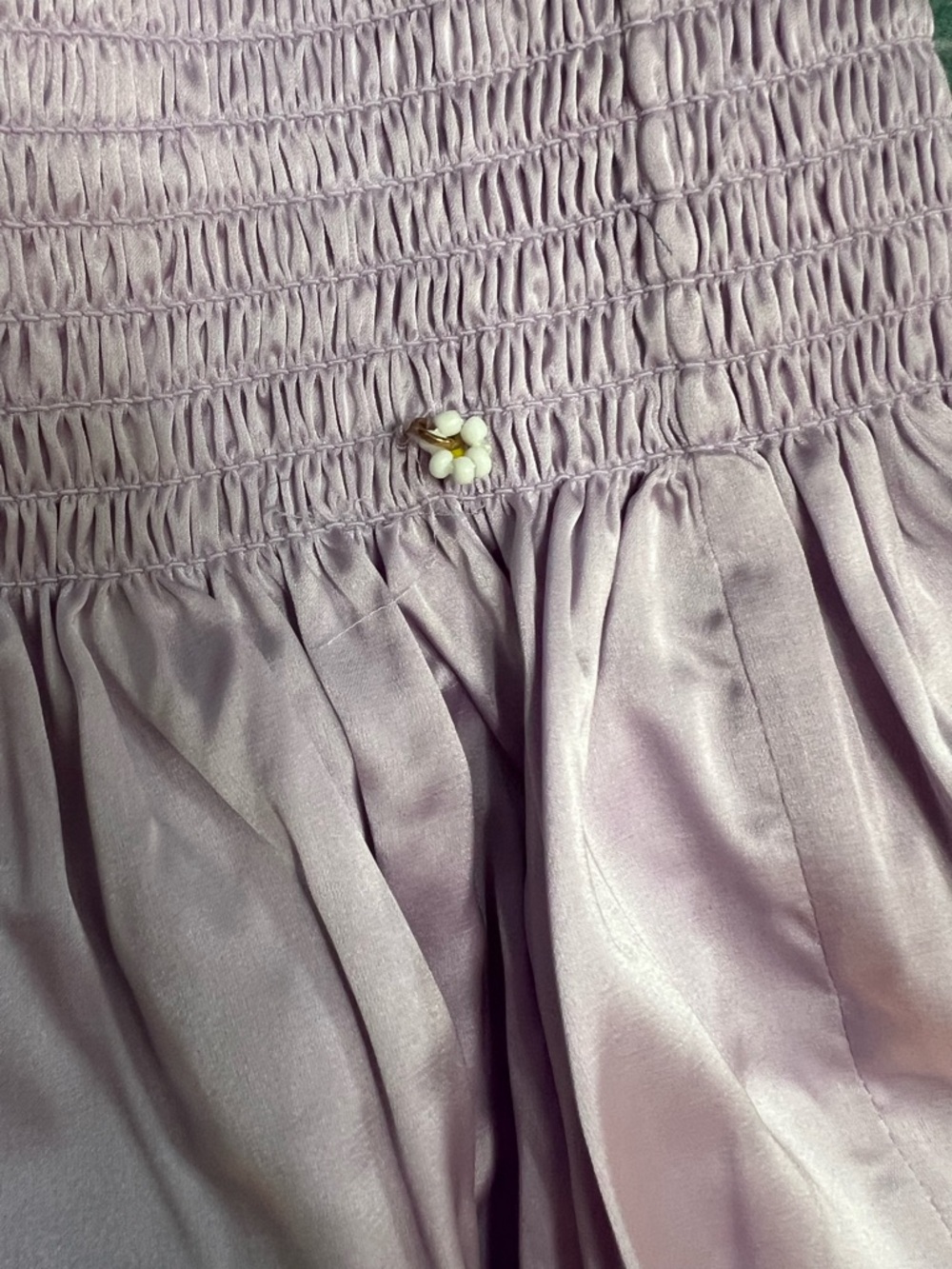NATURAL LIFE Purple Smocked Mini Skirt - Picture 2 of 4